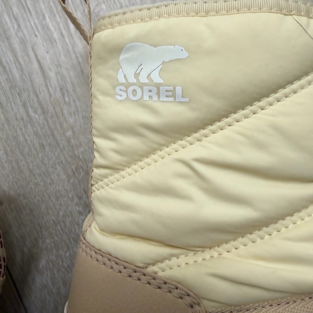 Sorel Waterproof Winter Boots Women’s Size 11 – Cream/Tan – Like New - Picture 8 of 11